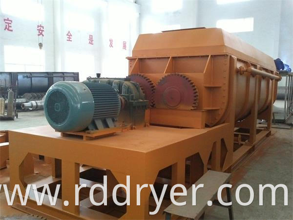 Stainless Steel Horizontal Sewage Sludge Hallow Paddle Drying Equipment